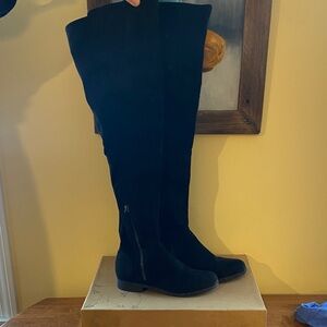 Indigo Black Over-the-Knee Boots